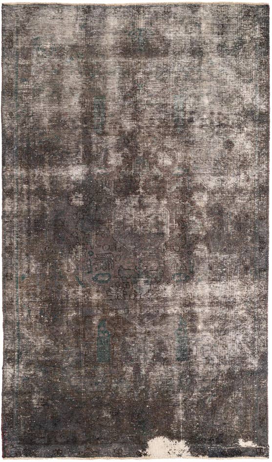 Detail image of 4' 9 x 8' 1 Hand Knotted Ultra Vintage Persian Wool Rug
