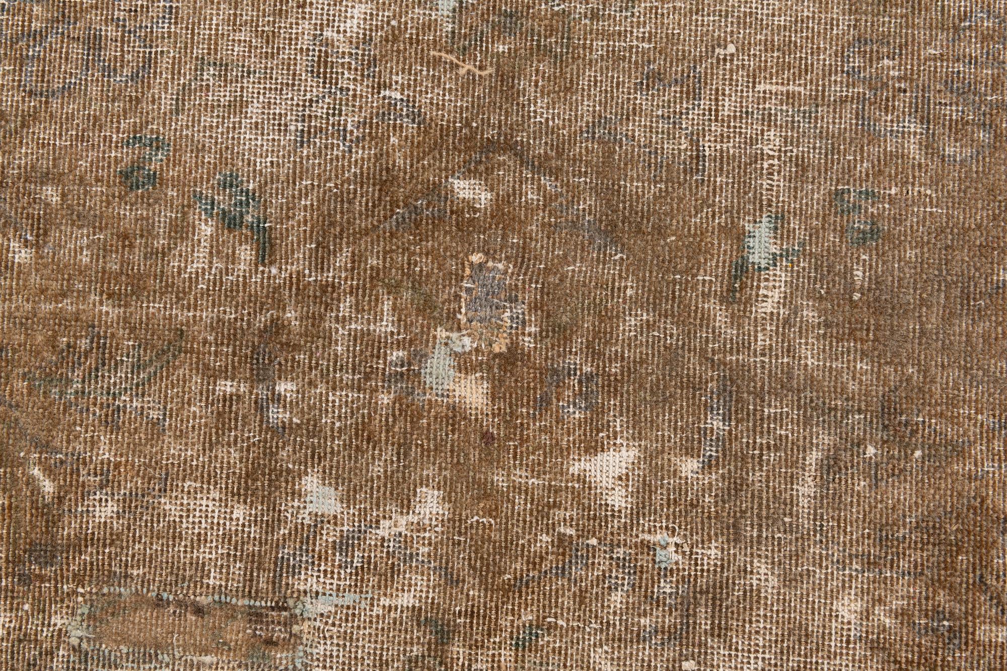 9' 7 x 13' 8 Hand Knotted Ultra Vintage Persian Wool Rug