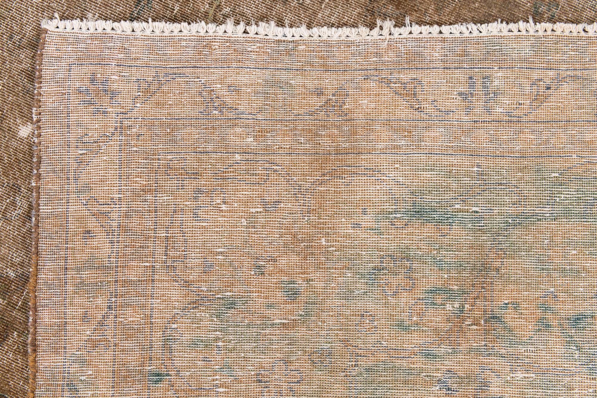 9' 7 x 13' 8 Hand Knotted Ultra Vintage Persian Wool Rug
