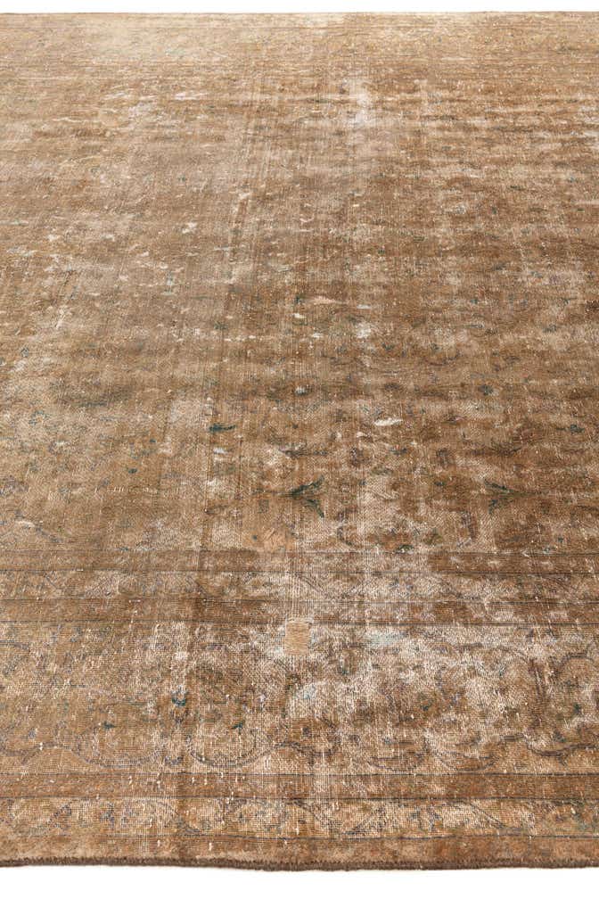 9' 7 x 13' 8 Hand Knotted Ultra Vintage Persian Wool Rug