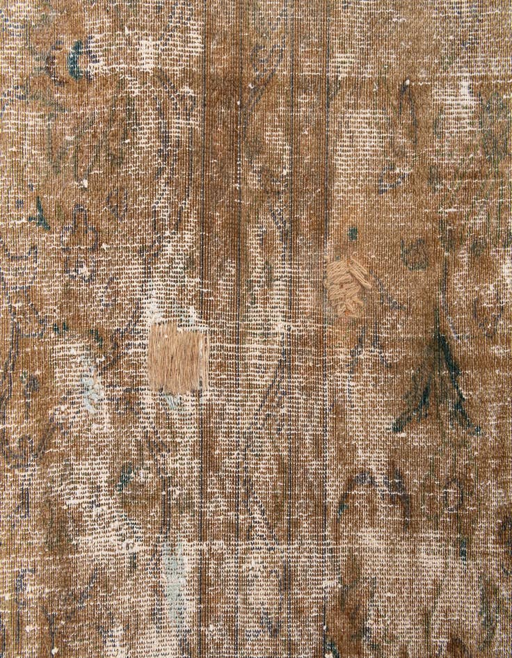 Detail image of 9' 7 x 13' 8  Hand Knotted Ultra Vintage Persian Wool Rug