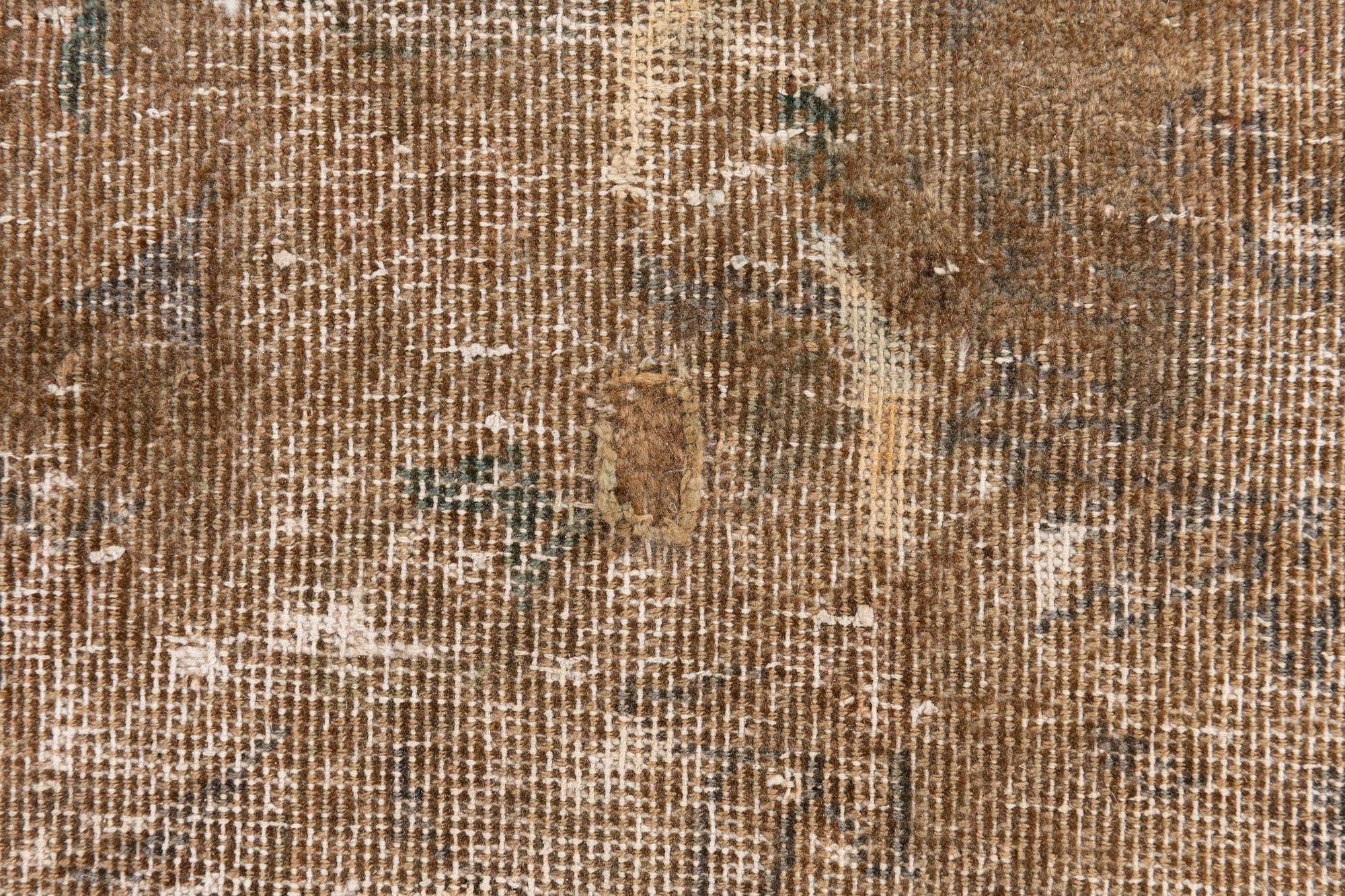 9' 7 x 13' 8 Hand Knotted Ultra Vintage Persian Wool Rug