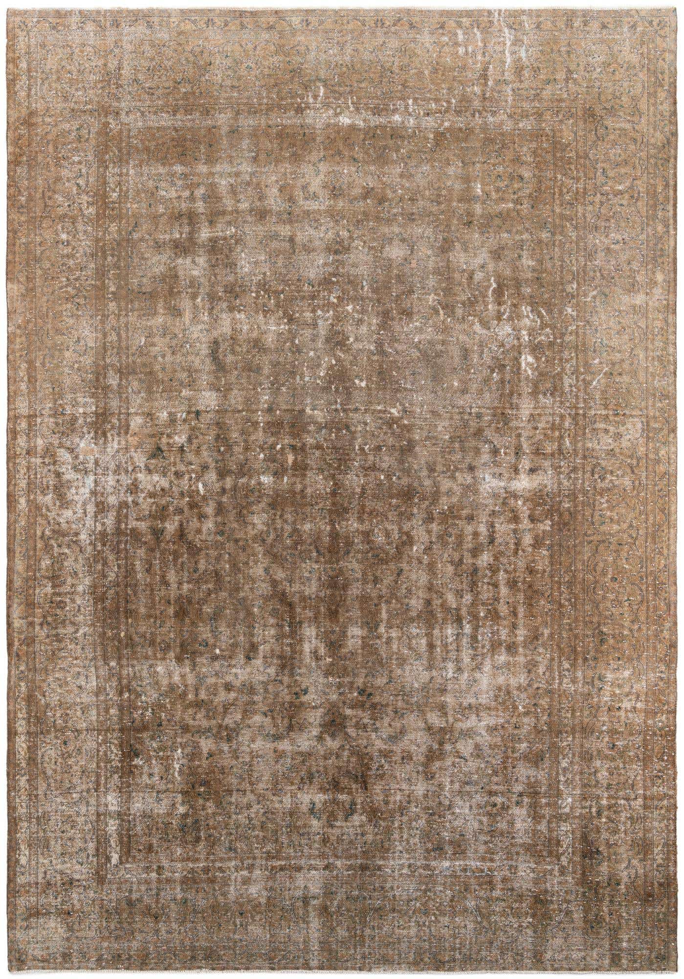 9' 7 x 13' 8 Hand Knotted Ultra Vintage Persian Wool Rug