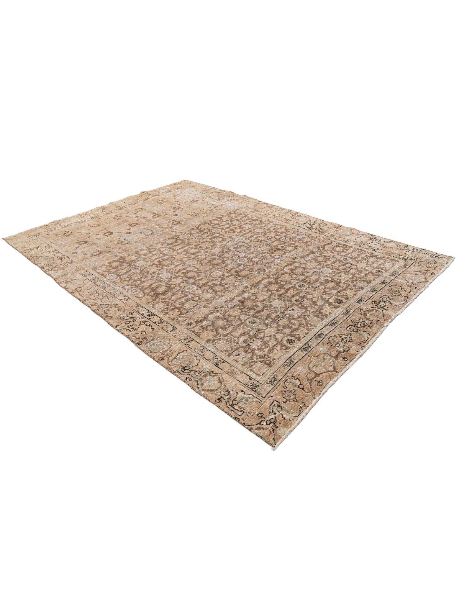 6' 7 x 9' 4 Hand Knotted Ultra Vintage Persian Wool Rug