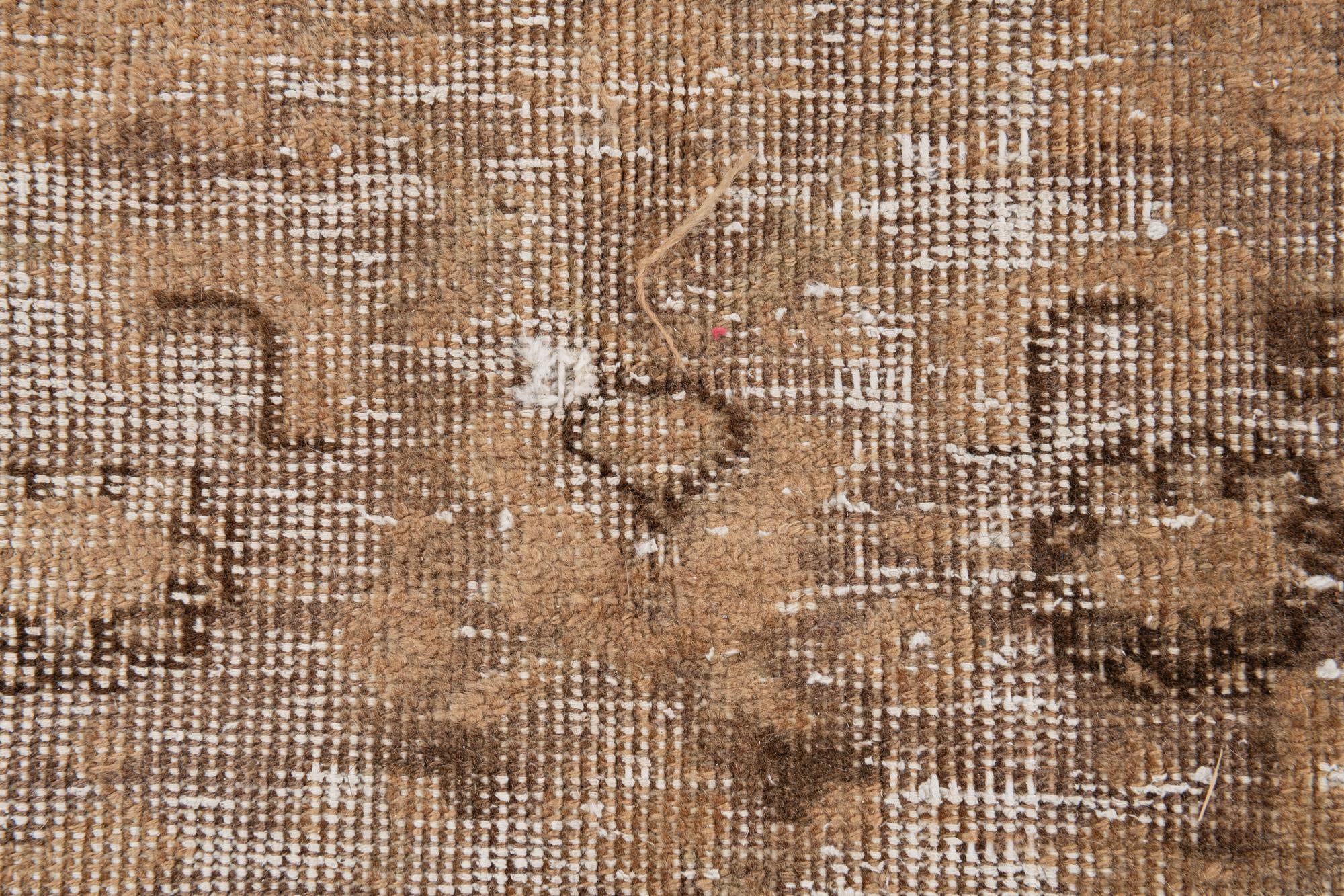 6' 7 x 9' 4 Hand Knotted Ultra Vintage Persian Wool Rug
