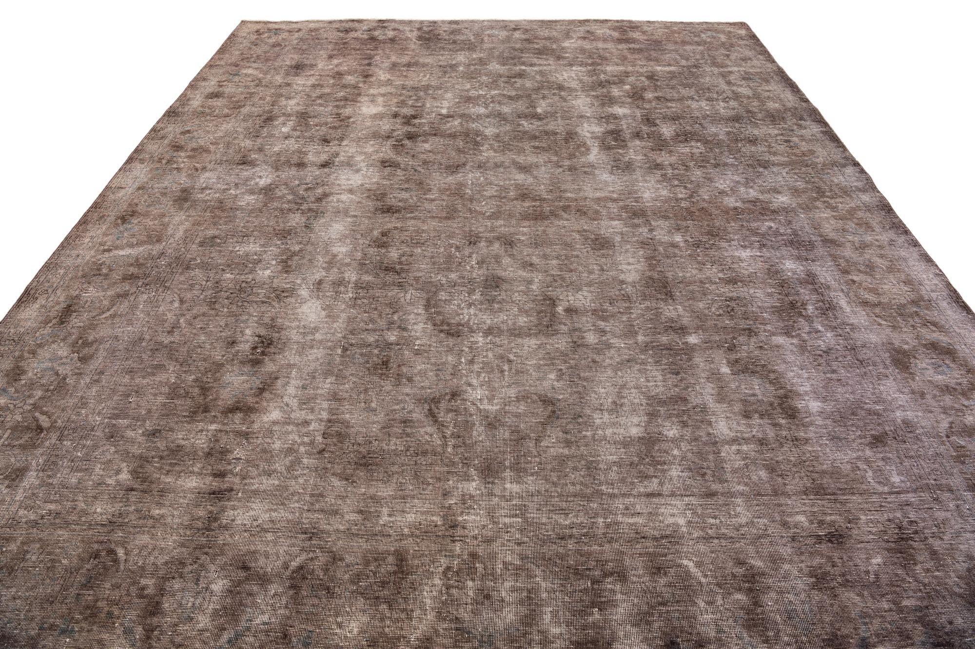 9' 5 x 11' 3 Hand Knotted Ultra Vintage Persian Wool Rug