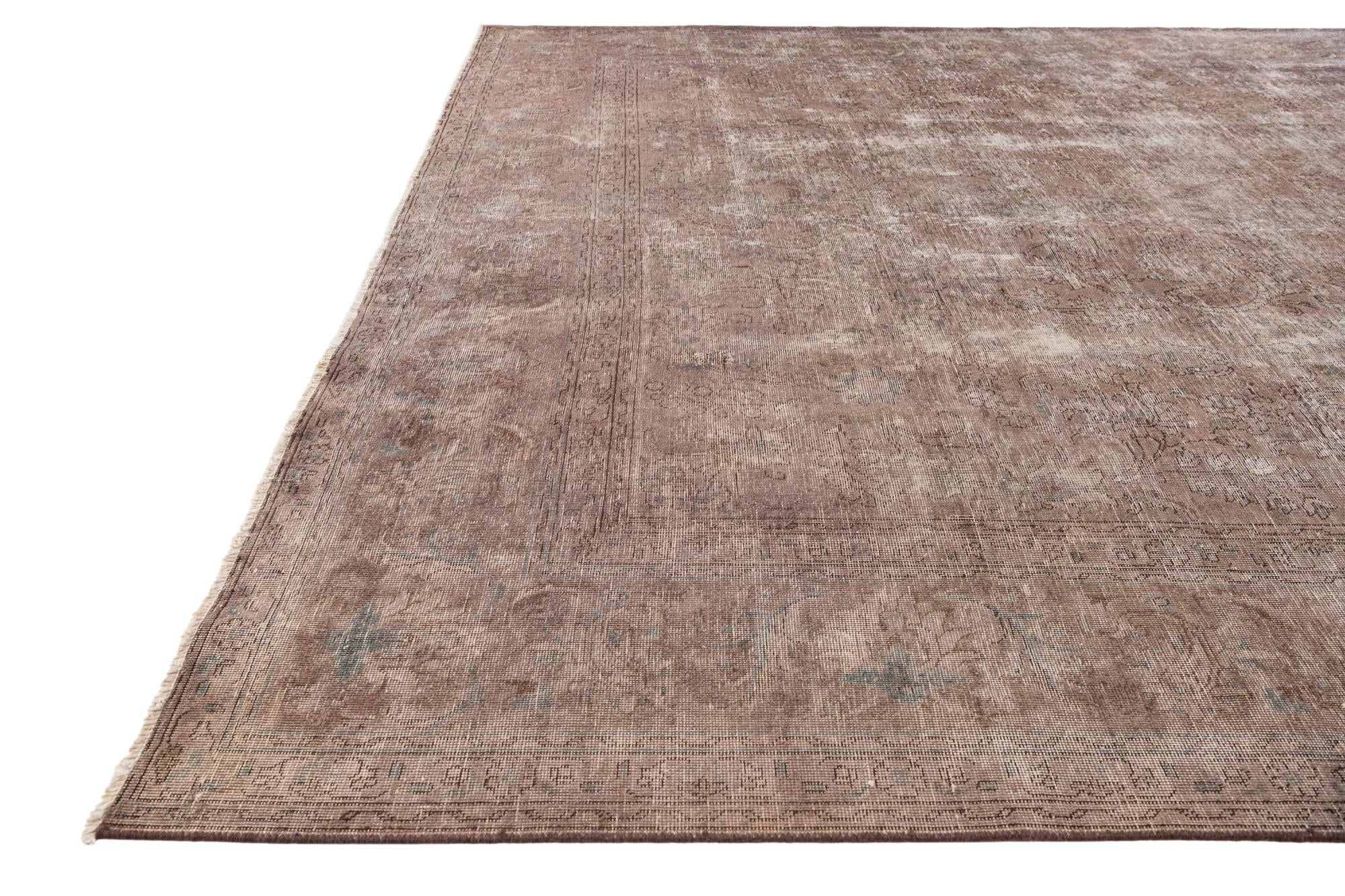 9' 5 x 11' 3 Hand Knotted Ultra Vintage Persian Wool Rug