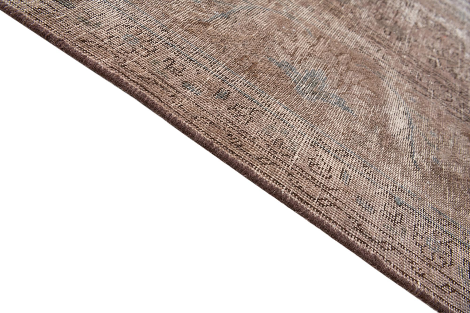 9' 5 x 11' 3 Hand Knotted Ultra Vintage Persian Wool Rug