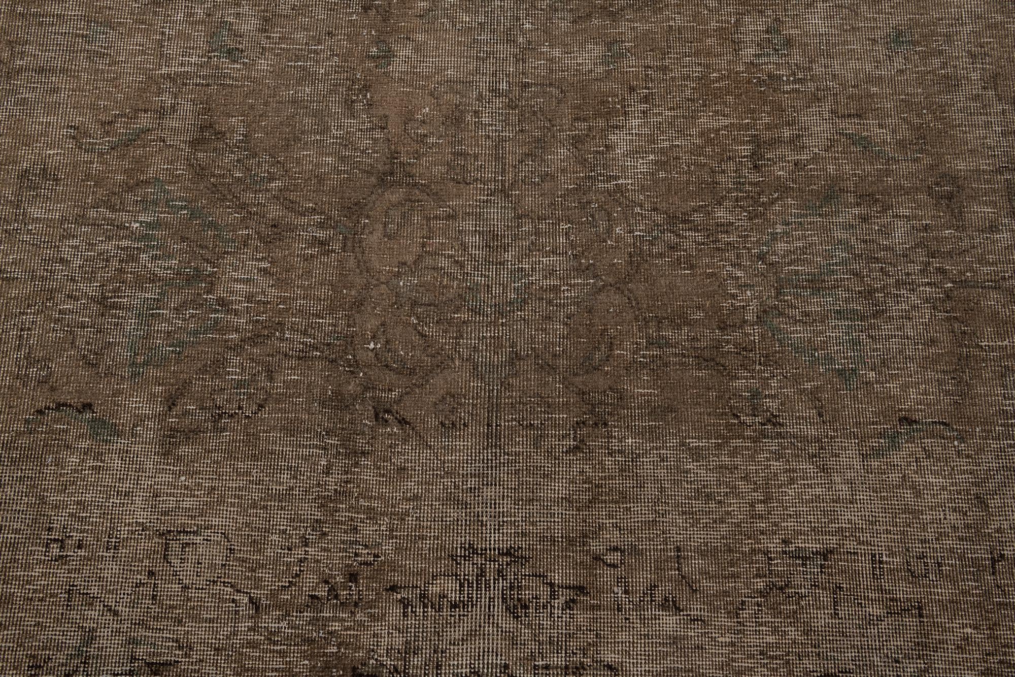 9' 3 x 11' 10 Hand Knotted Ultra Vintage Persian Wool Rug