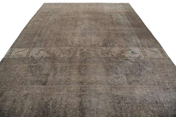 9' 7 x 12' 9 Hand Knotted Ultra Vintage Persian Wool Rug