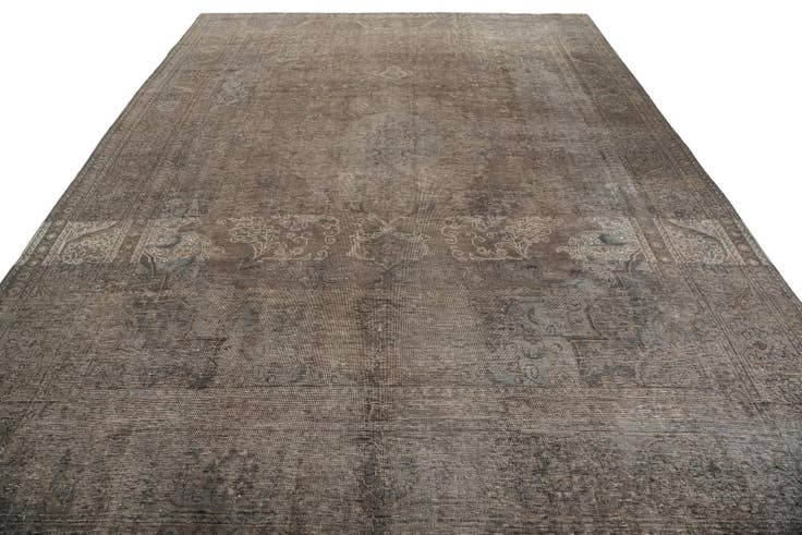 Detail image of 9' 7 x 12' 9 Hand Knotted Ultra Vintage Persian Wool Rug