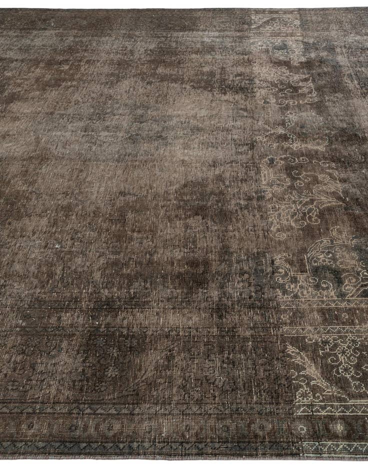 Detail image of 9' 7 x 12' 9  Hand Knotted Ultra Vintage Persian Wool Rug