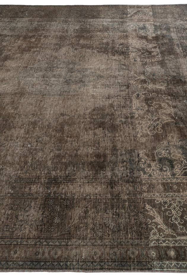 Detail image of 9' 7 x 12' 9 Hand Knotted Ultra Vintage Persian Wool Rug