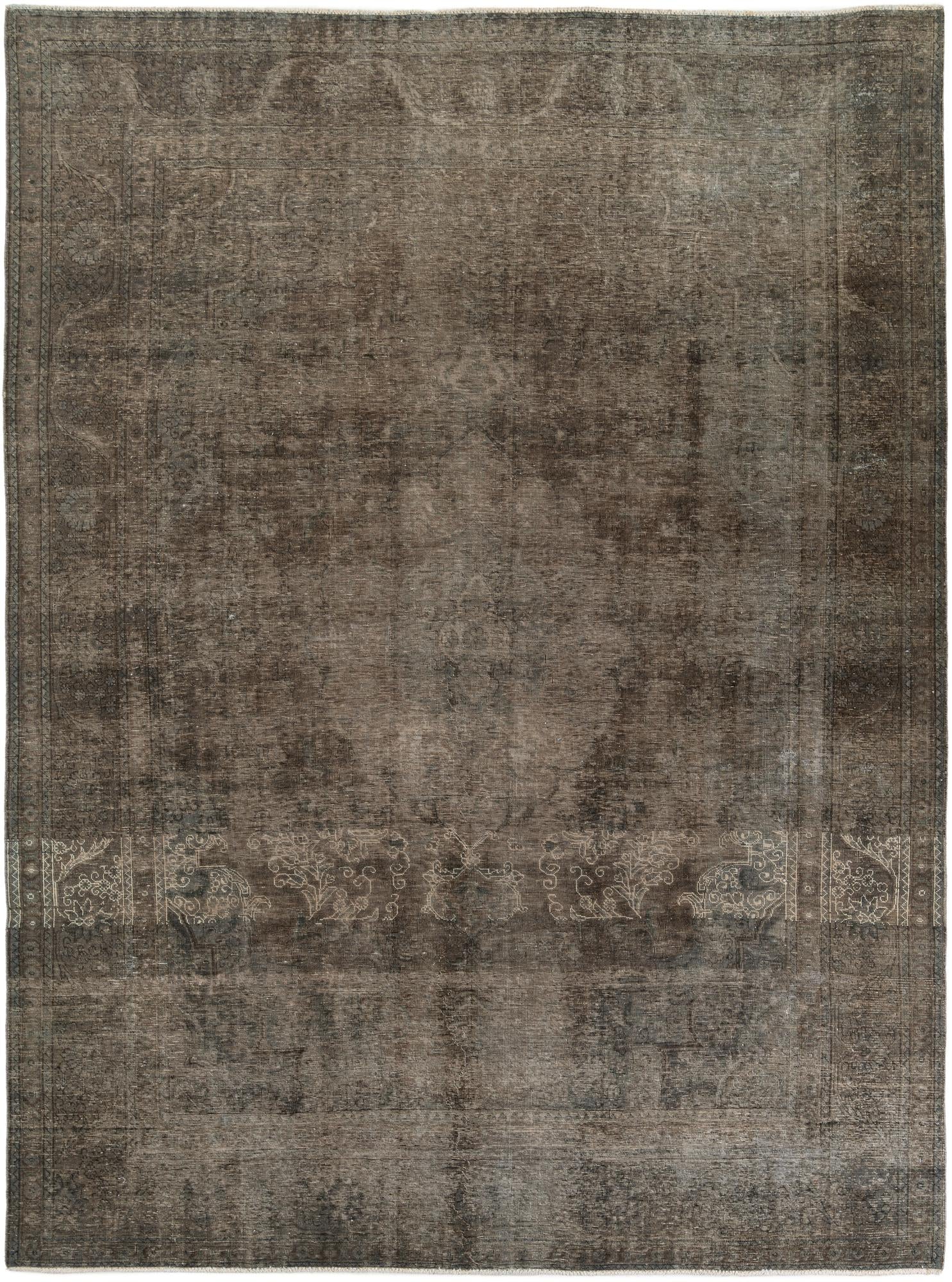 9' 7 x 12' 9 Hand Knotted Ultra Vintage Persian Wool Rug
