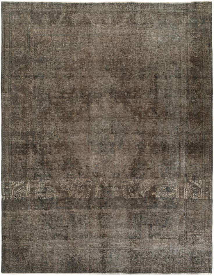 Detail image of 9' 7 x 12' 9 Hand Knotted Ultra Vintage Persian Wool Rug