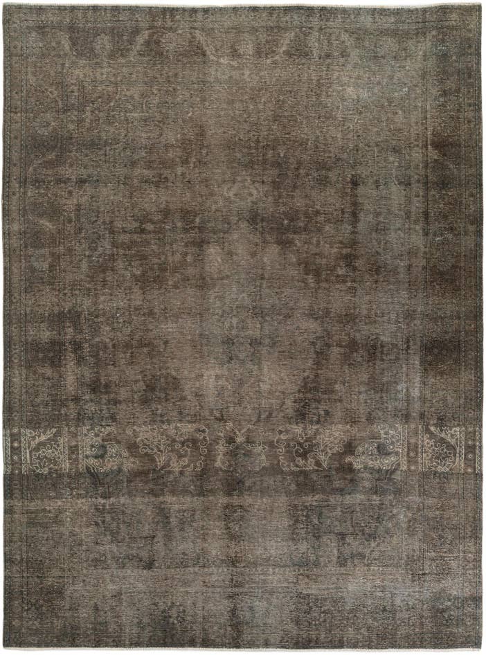 Detail image of 9' 7 x 12' 9 Hand Knotted Ultra Vintage Persian Wool Rug