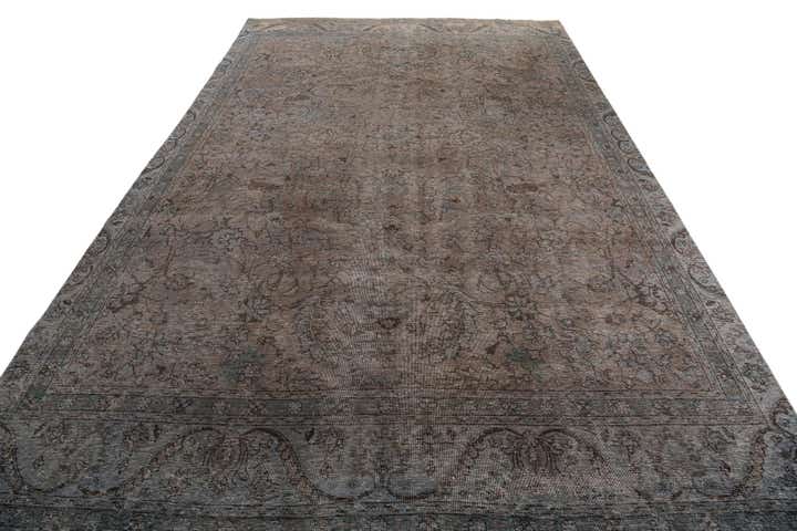 8' x 13' 4 Hand Knotted Ultra Vintage Persian Wool Rug