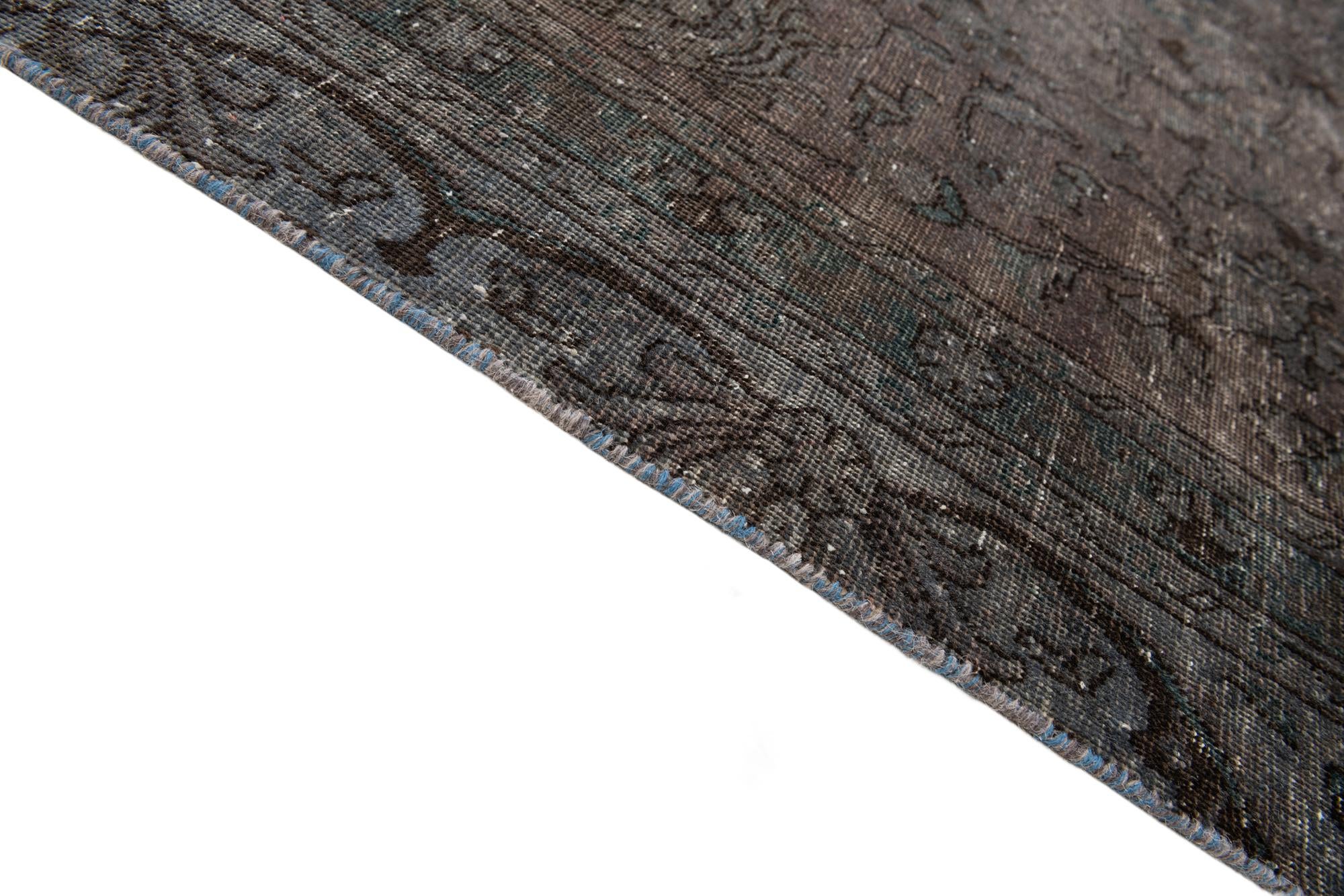 8' x 13' 4 Hand Knotted Ultra Vintage Persian Wool Rug