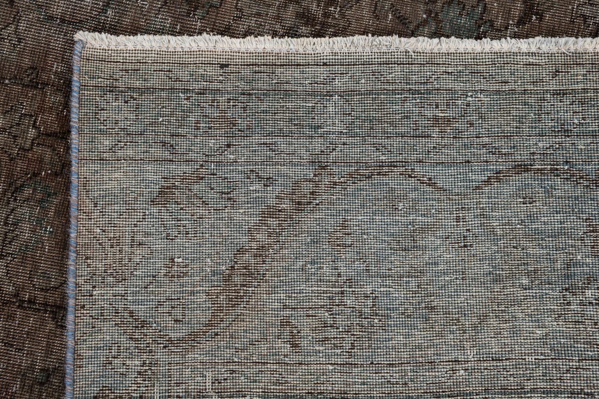 8' x 13' 4 Hand Knotted Ultra Vintage Persian Wool Rug