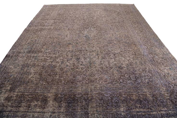 Detail image of 9' 7 x 12' 4 Hand Knotted Ultra Vintage Persian Wool Rug