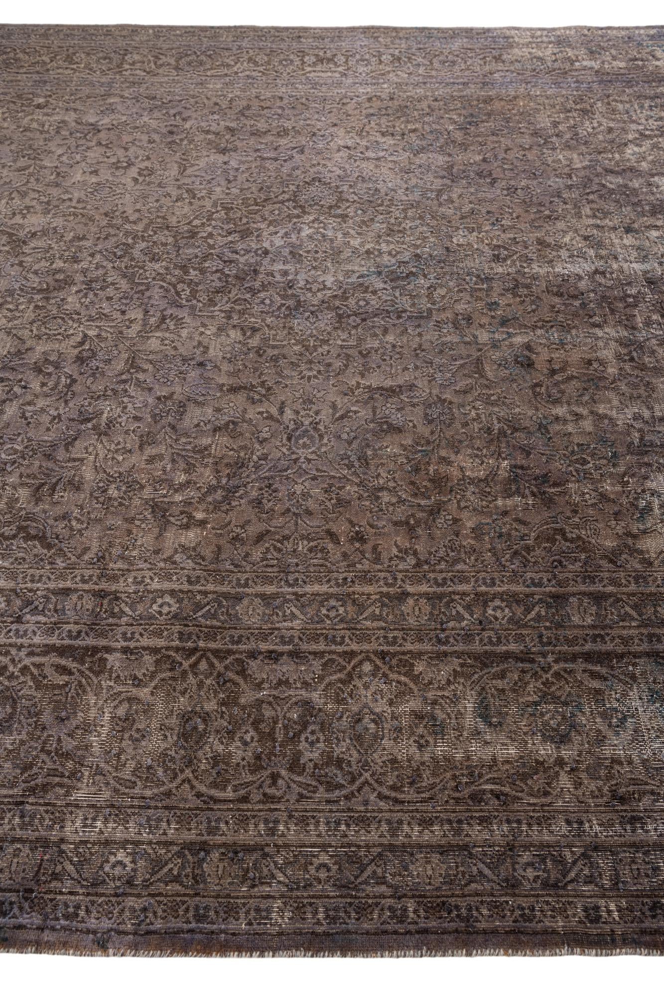 9' 7 x 12' 4 Hand Knotted Ultra Vintage Persian Wool Rug