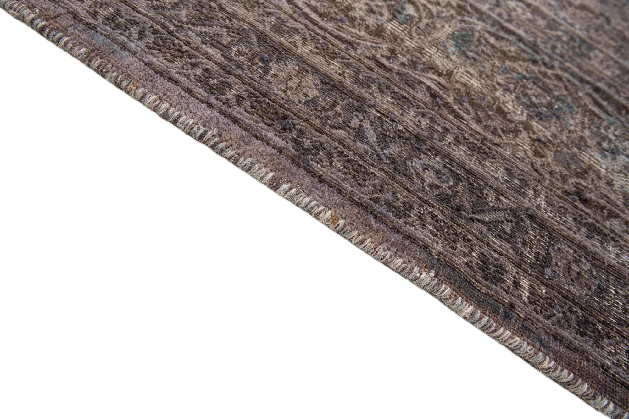9' 7 x 12' 4 Hand Knotted Ultra Vintage Persian Wool Rug