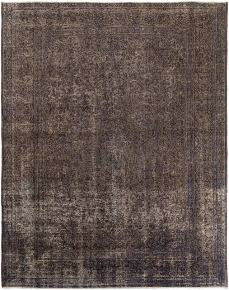 Detail image of 9' 7 x 12' 4 Hand Knotted Ultra Vintage Persian Wool Rug