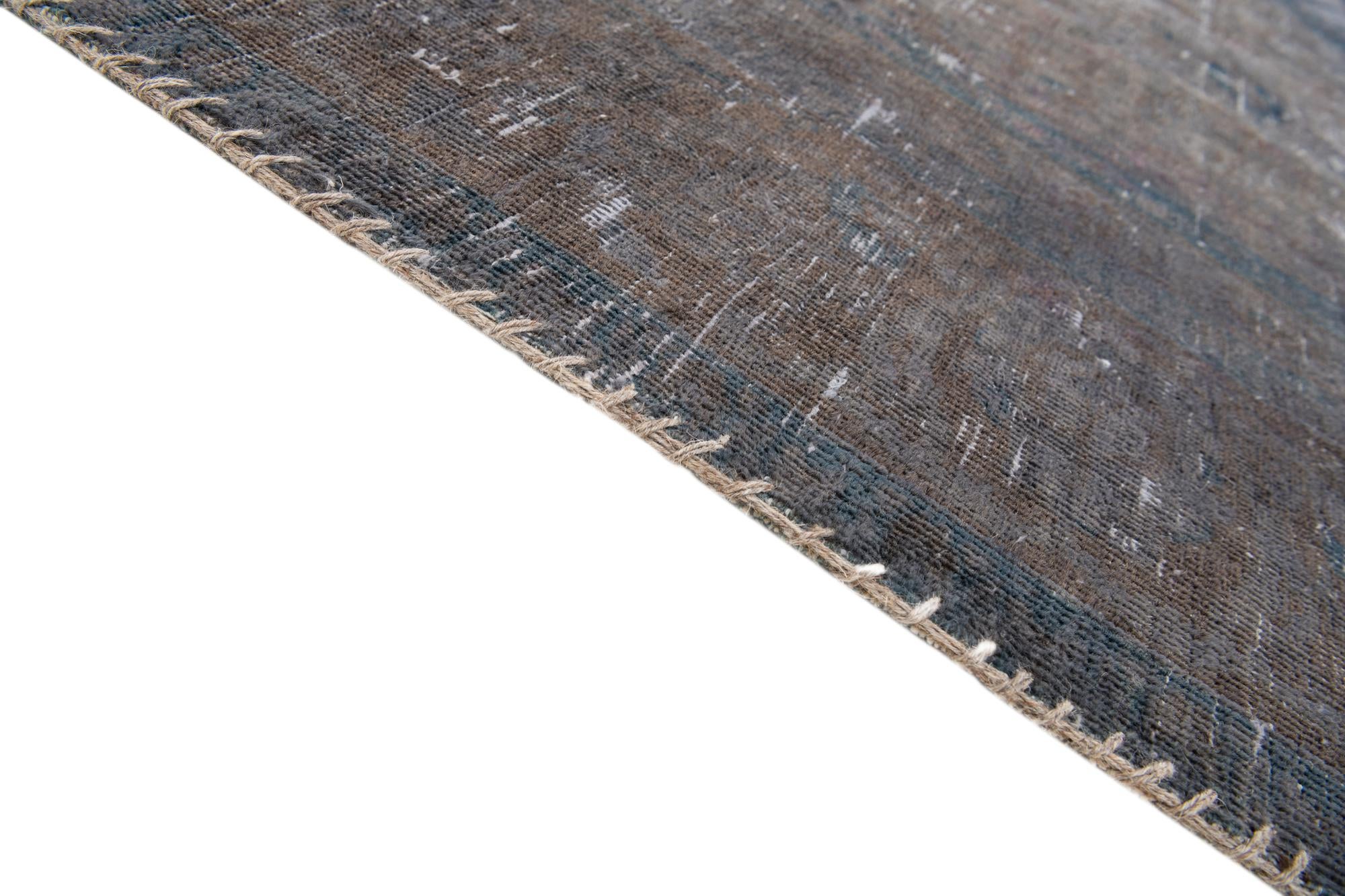 7' 5 x 10' 5 Hand Knotted Ultra Vintage Persian Wool Rug