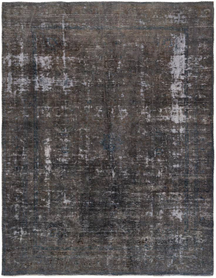Detail image of 7' 5 x 10' 5 Hand Knotted Ultra Vintage Persian Wool Rug