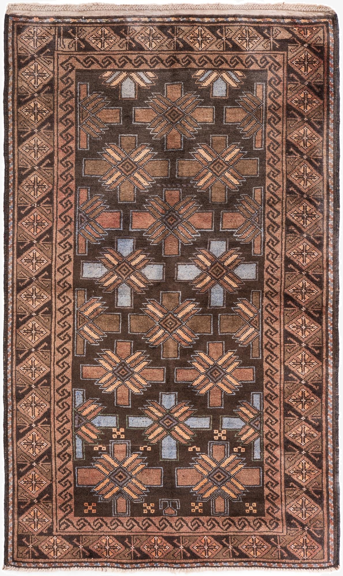 3' 5 x 5' 8  Hand Knotted Ultra Vintage Persian Wool Rug