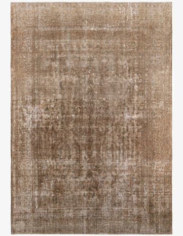 9' 7 x 13' 8 Hand Knotted Ultra Vintage Persian Wool Rug