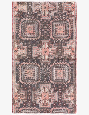 2' 8 x 4' 8 Hand Knotted Ultra Vintage Persian Wool Rug