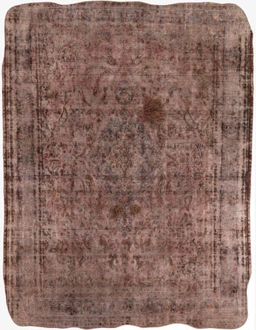 9' 7 x 12' 6 Hand Knotted Ultra Vintage Persian Wool Rug