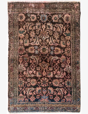 2' 9 x 4' Hand Knotted Ultra Vintage Persian Wool Rug