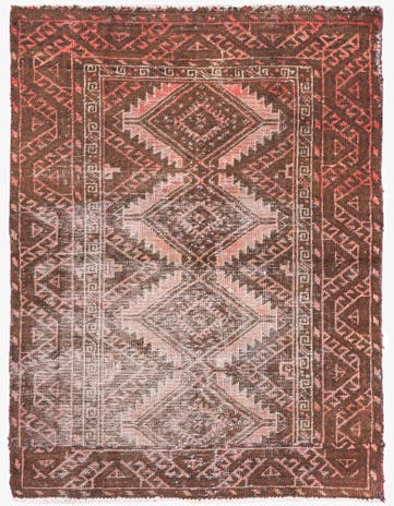 3' 3 x 4' 3 Hand Knotted Ultra Vintage Persian Wool Rug