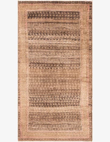 3' 4 x 6' 3 Hand Knotted Ultra Vintage Persian Wool Rug