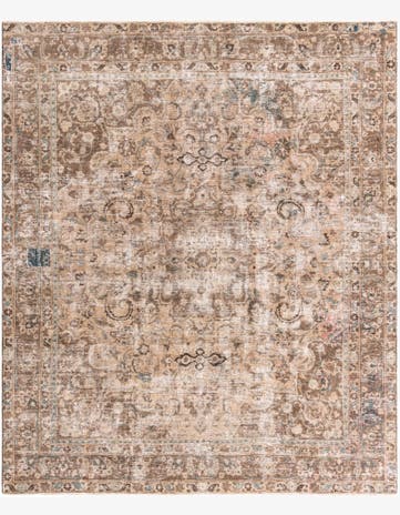 9' 6 x 11' 6 Hand Knotted Ultra Vintage Persian Wool Rug