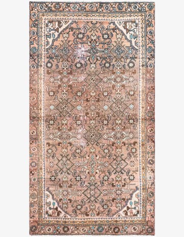 3' 4 x 6' 3 Hand Knotted Ultra Vintage Persian Wool Rug