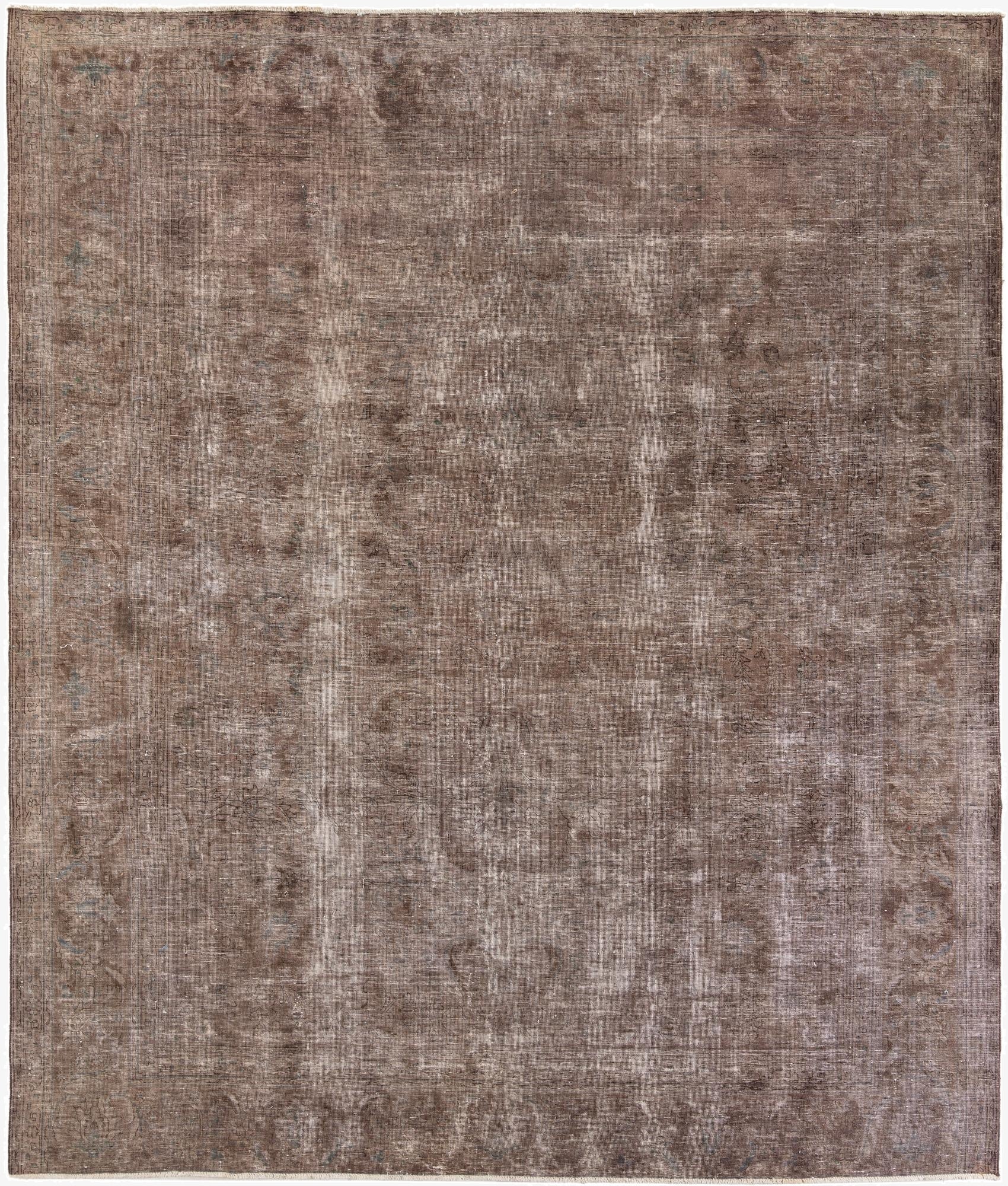 9' 5 x 11' 3  Hand Knotted Ultra Vintage Persian Wool Rug