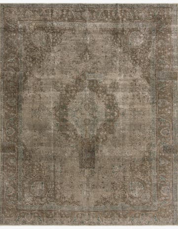 9' 7 x 12' 1 Hand Knotted Ultra Vintage Persian Wool Rug