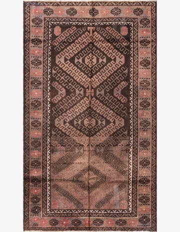 3' 4 x 6' 1 Hand Knotted Ultra Vintage Persian Wool Rug