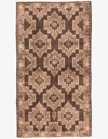 3' 6 x 6' 4 Hand Knotted Ultra Vintage Persian Wool Rug