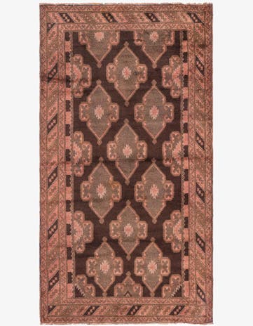 3' 6 x 6' 7 Hand Knotted Ultra Vintage Persian Wool Rug