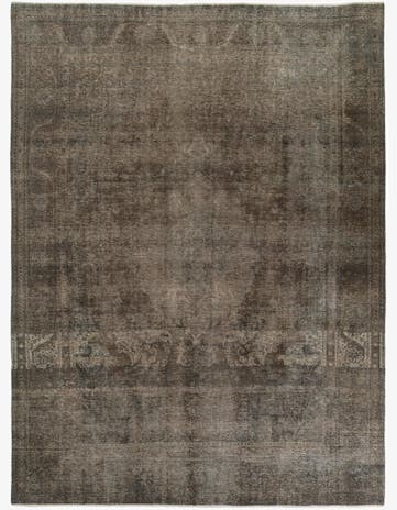 9' 7 x 12' 9 Hand Knotted Ultra Vintage Persian Wool Rug