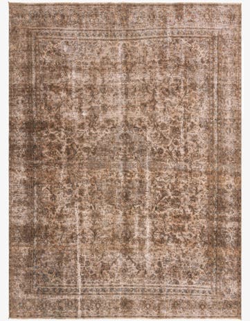 8' 6 x 11' 6 Hand Knotted Ultra Vintage Persian Wool Rug