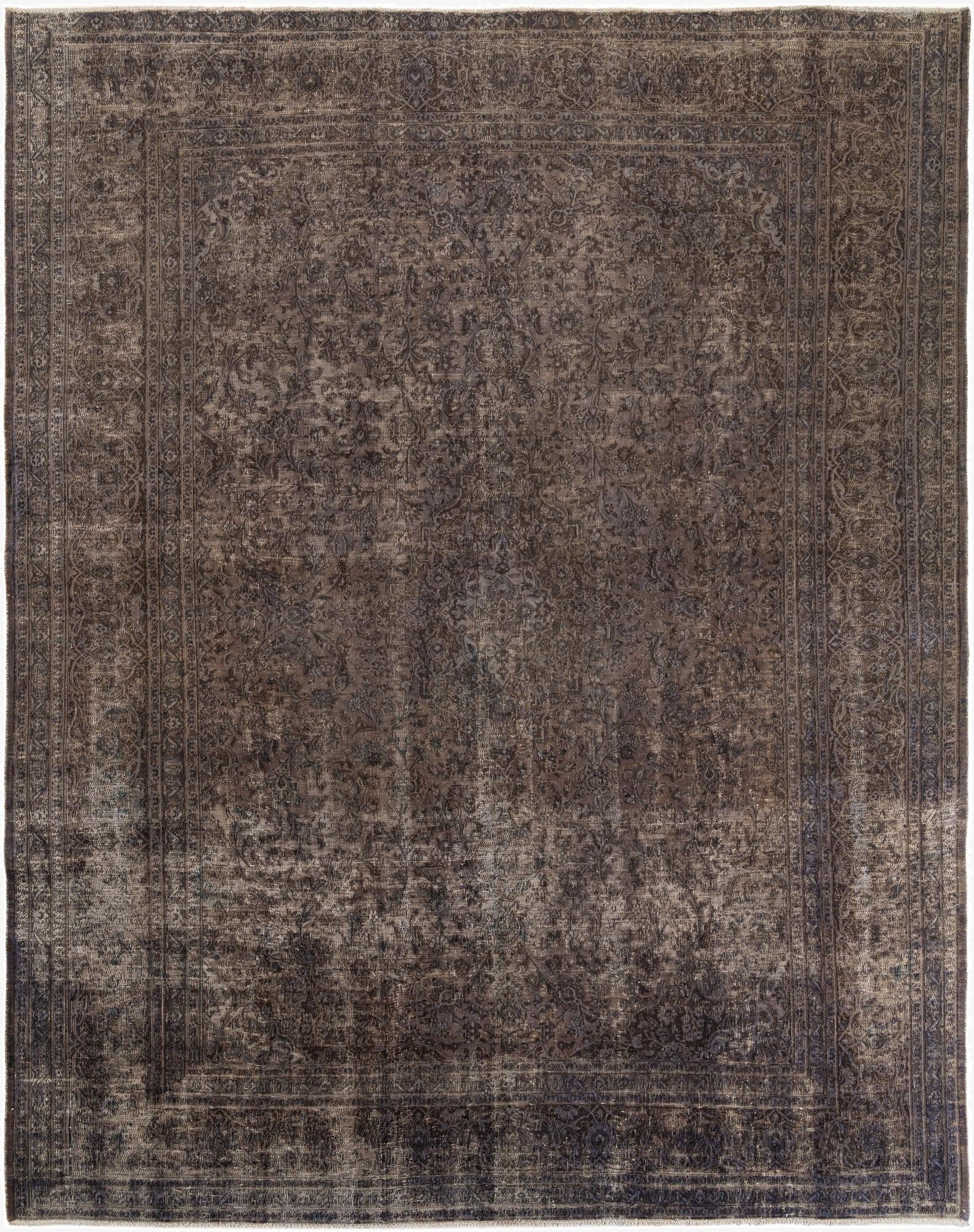 9' 7 x 12' 4  Hand Knotted Ultra Vintage Persian Wool Rug
