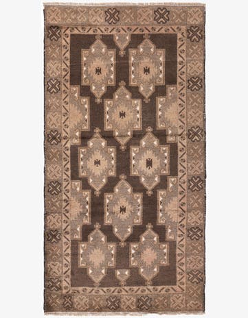 3' 4 x 6' 2 Hand Knotted Ultra Vintage Persian Wool Rug