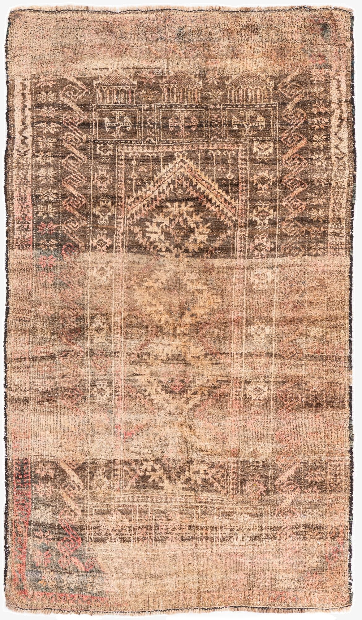 3' x 5' 2  Hand Knotted Ultra Vintage Persian Wool Rug