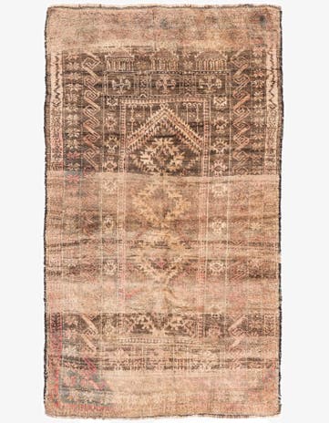 3' x 5' 2 Hand Knotted Ultra Vintage Persian Wool Rug