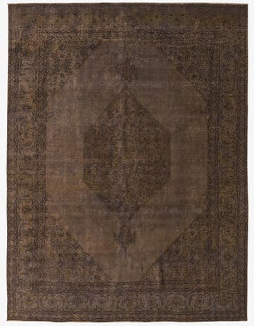 9' 9 x 12' 8 Hand Knotted Ultra Vintage Persian Wool Rug